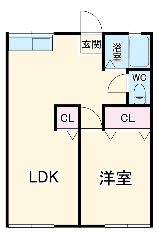 フタミハイツDの間取り
