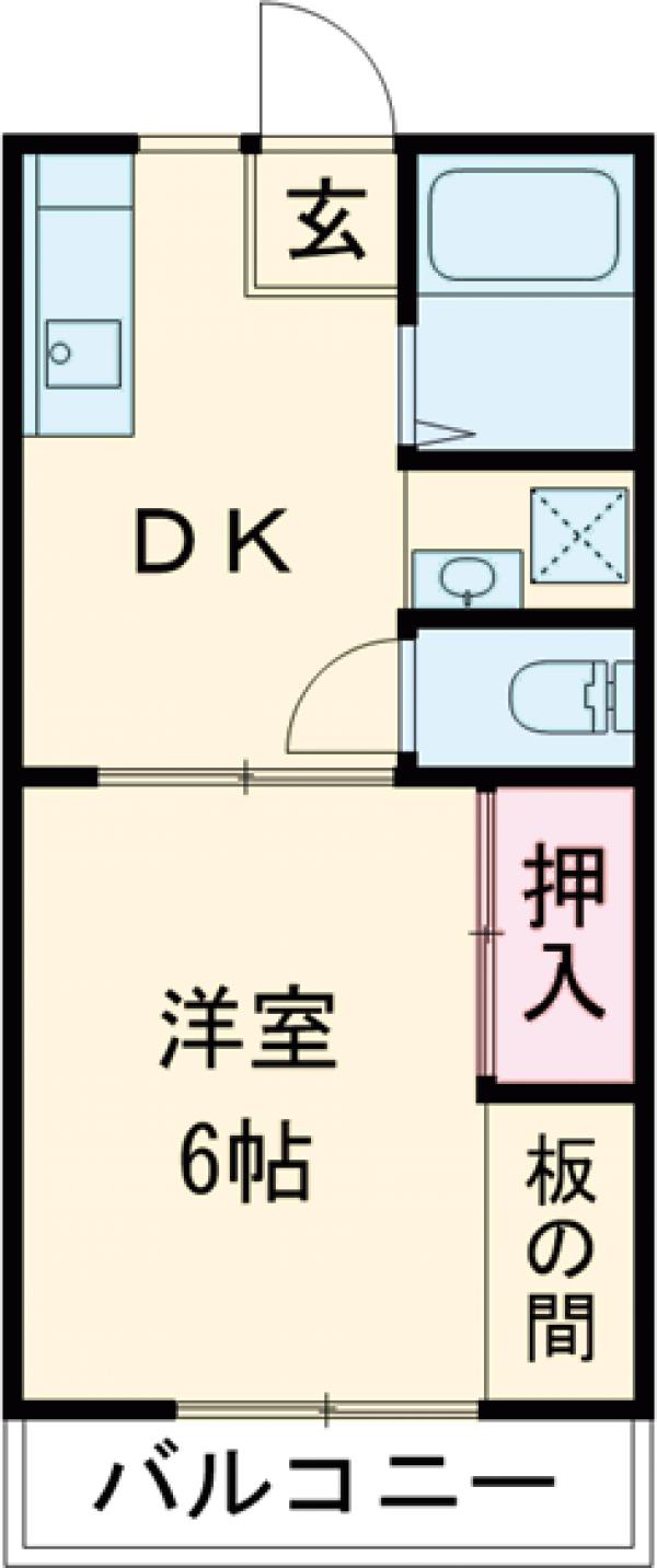 プルミエールエビハラパーソンズ E棟の間取り