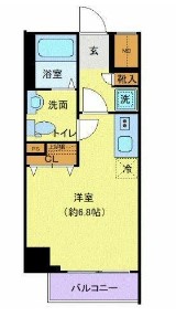 クレヴィスタ大井町・107号室の間取り