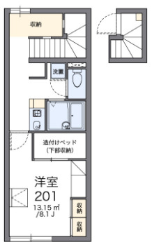 レオパレスサンハートの間取り