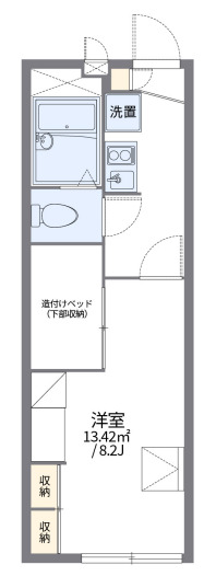 レオパレスアルシオネの間取り