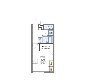 レオパレスPLUMSの間取り
