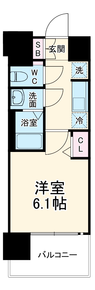 プレサンス緑橋ソレアスの間取り