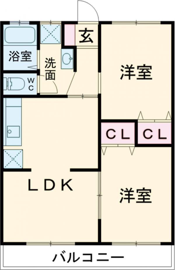 サンライズハイツの間取り