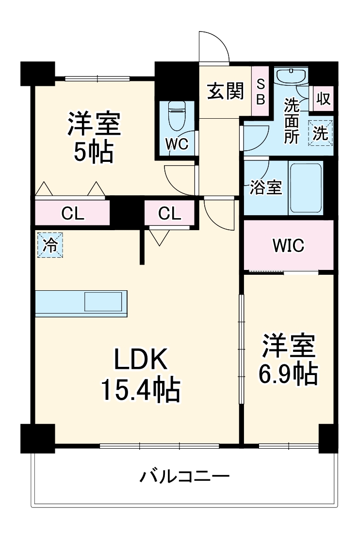 セノアタワー新大阪の間取り