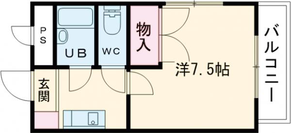 第6レジデンス春田の間取り