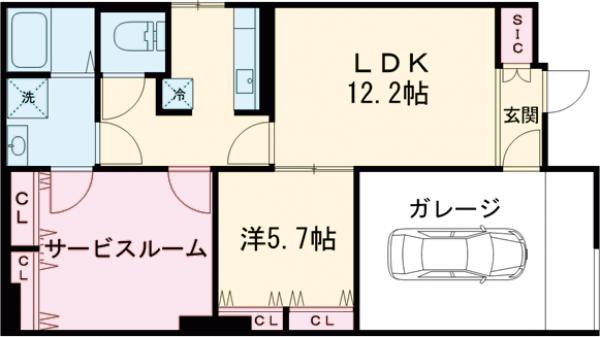 THE GRANDUO CHITOFUNAの間取り