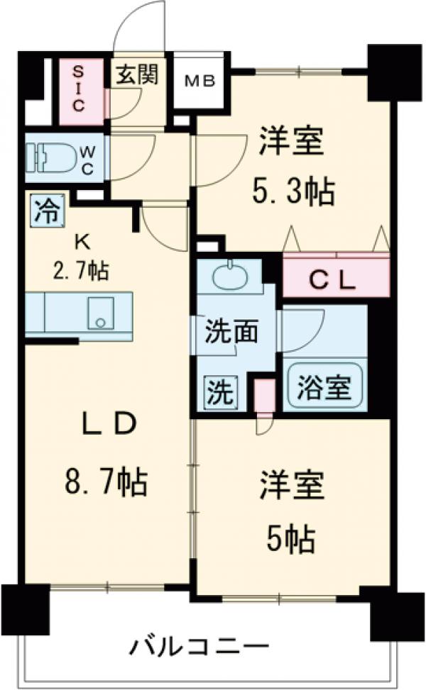 エミリブ鷺ノ宮の間取り