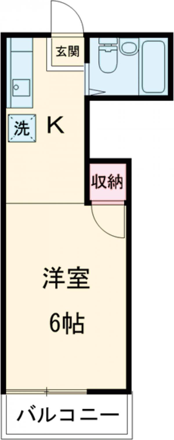 ポルシェ聖蹟桜ヶ丘Ⅱの間取り