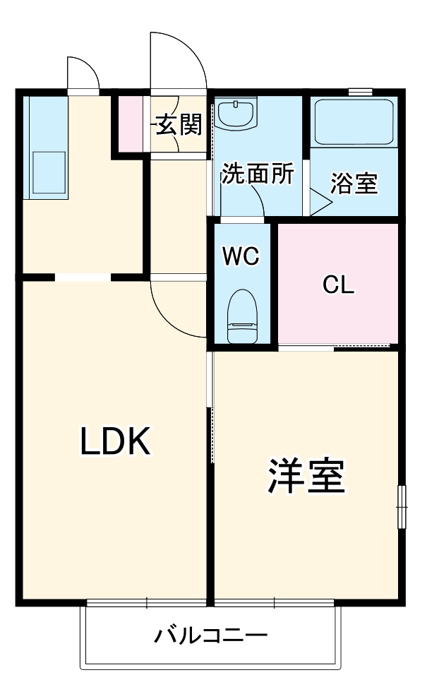 ソレイユＭＭ　Ａ棟の間取り