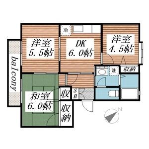 カーサ東山木台の間取り