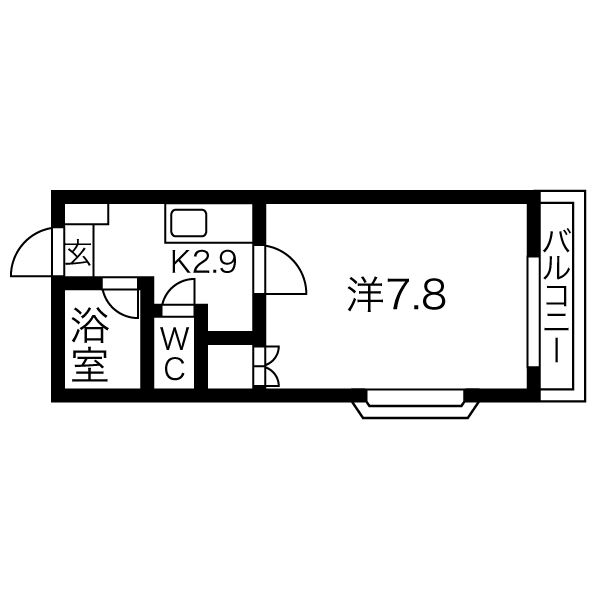 ベルクハイツ陽東の間取り