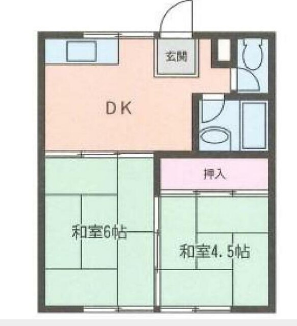 若草ハイツ第一荘の間取り