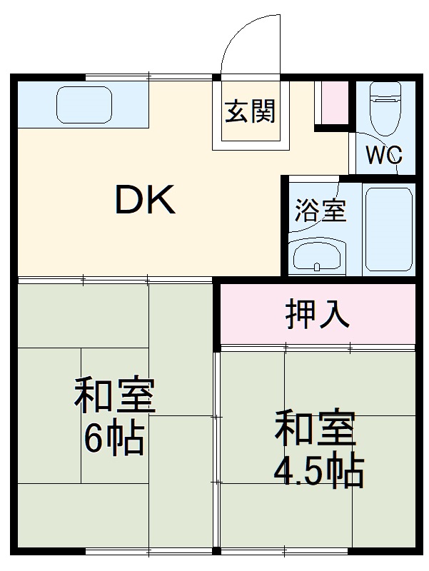 若草ハイツ第一荘の間取り