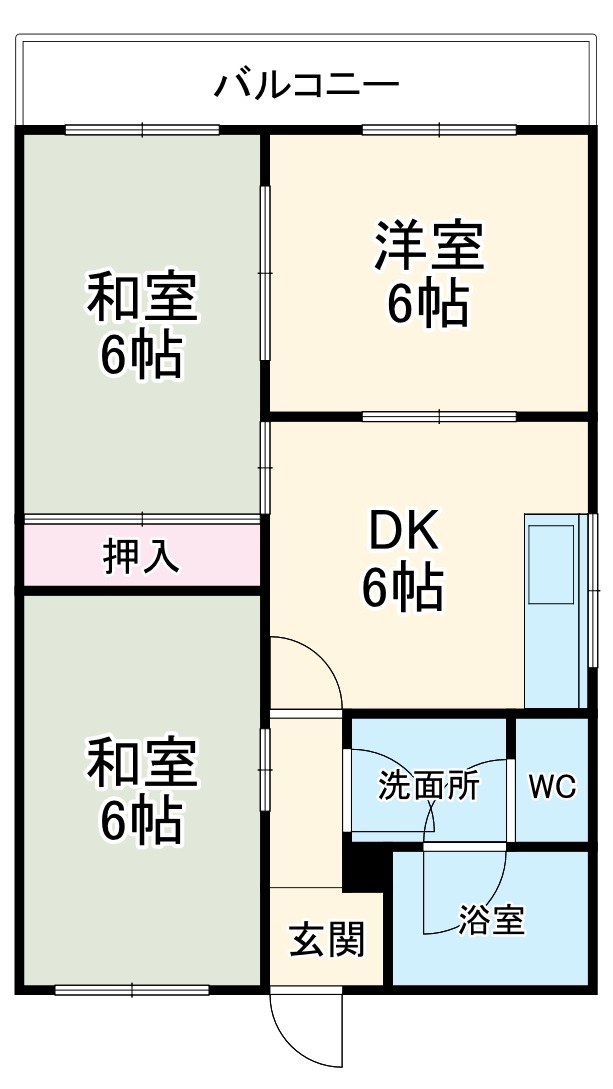 レジデンスみなみAの間取り