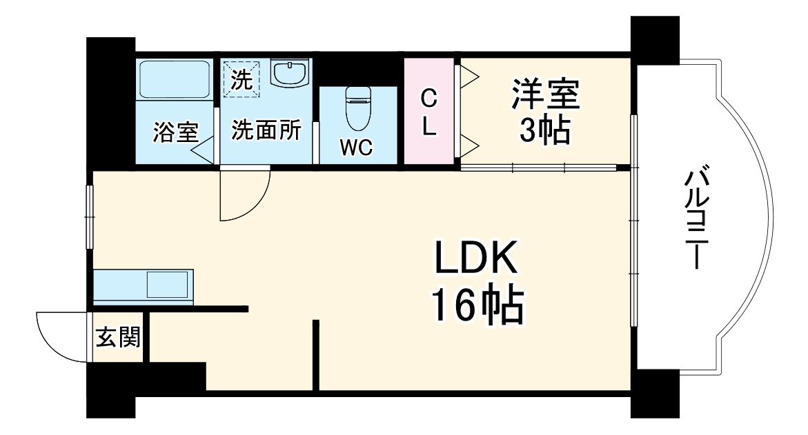 セントラルマンションの間取り