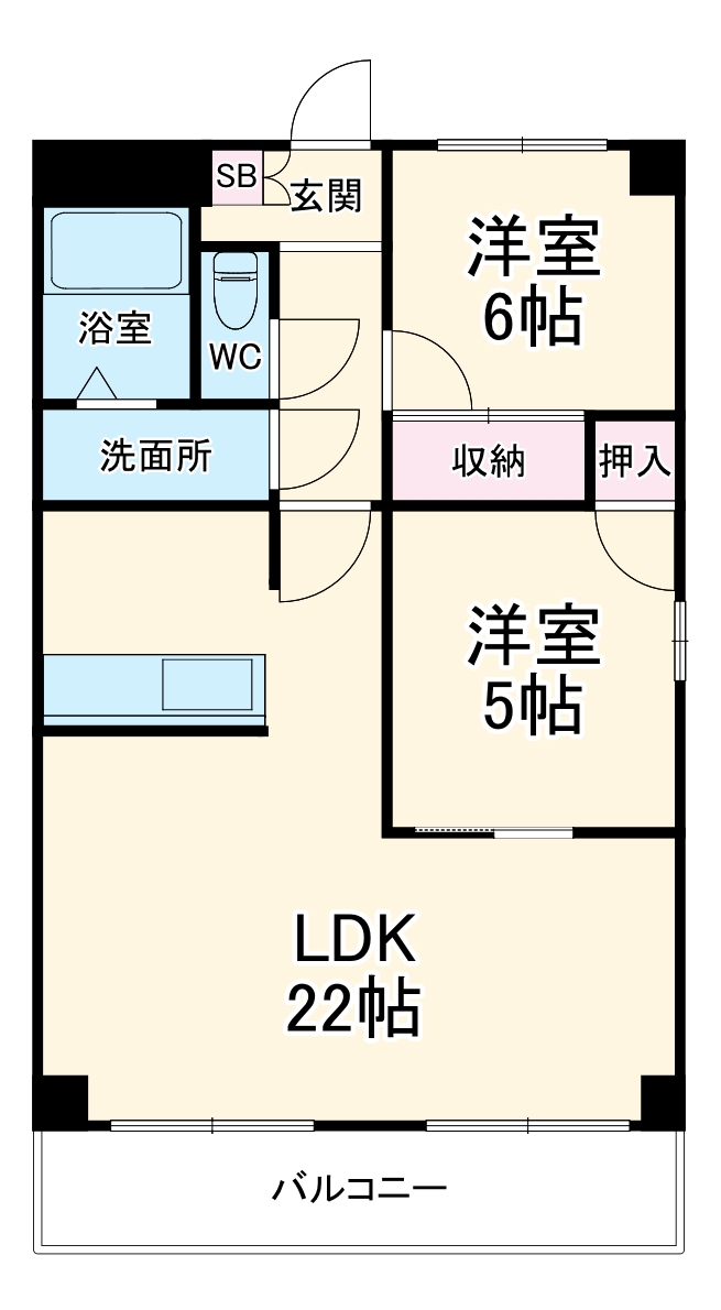 プロミネント四日市 の間取り