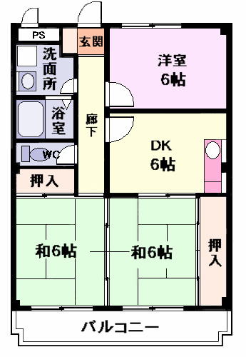サザンウインドパートⅢの間取り