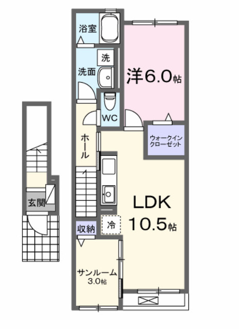 サンライズヒルズⅠの間取り