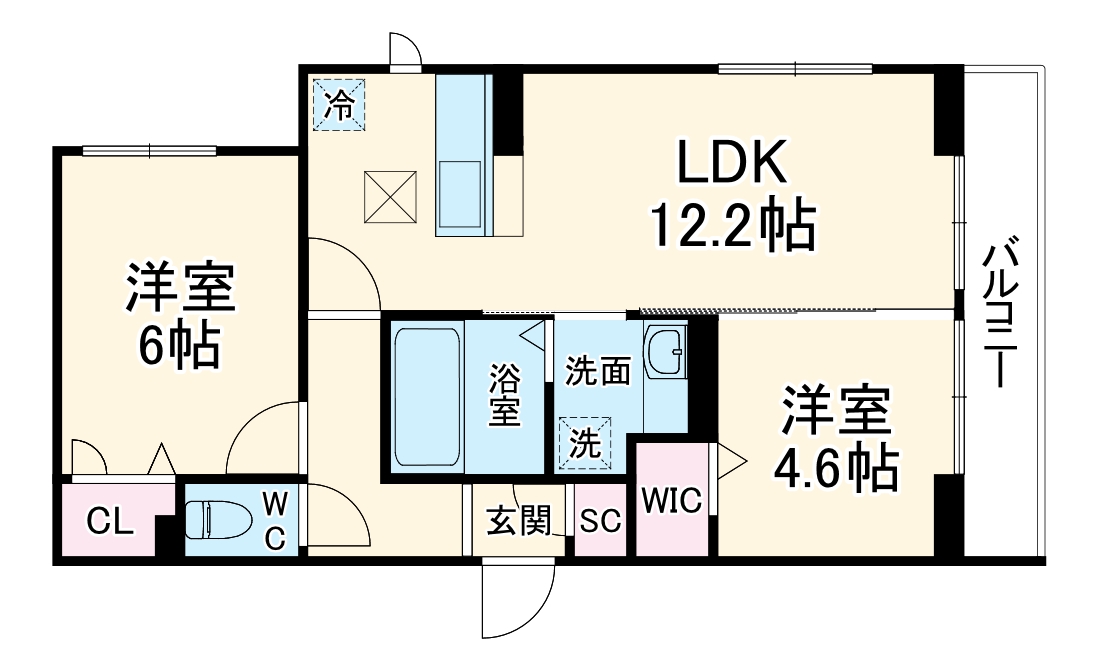 Blanc Cubeの間取り