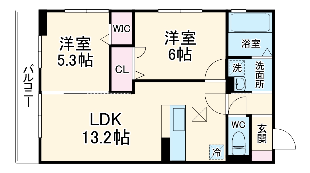 Blanc Cubeの間取り