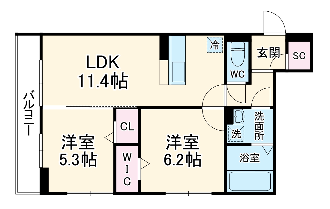 Blanc Cubeの間取り