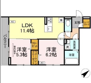 Blanc Cubeの間取り