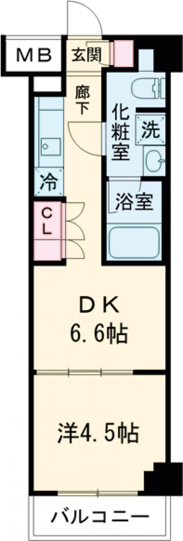 セジョリ東向島・207号室の間取り