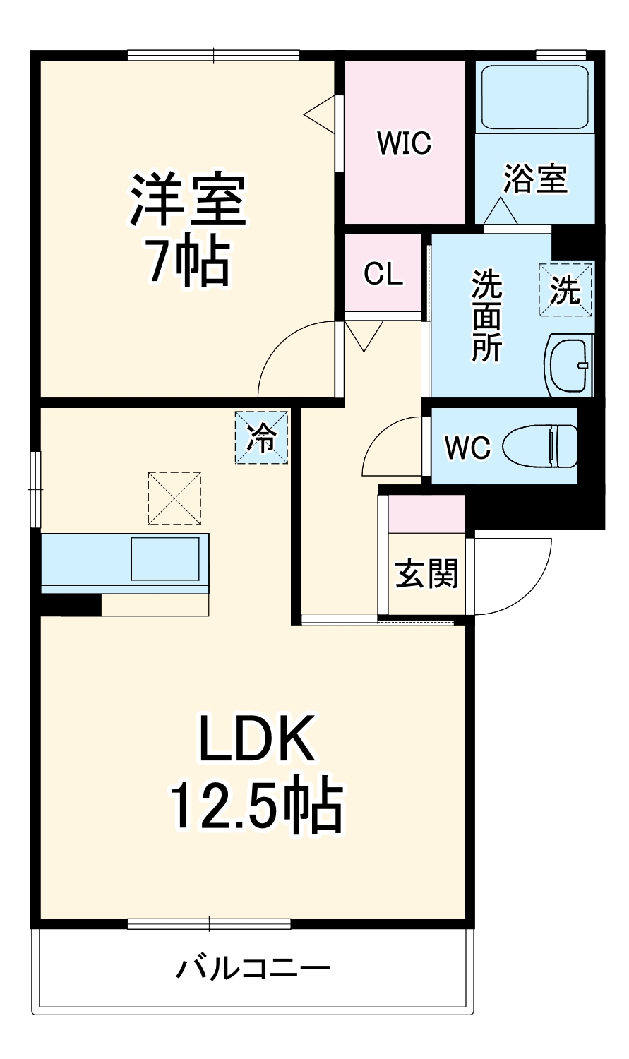 ヴレ アムールの間取り