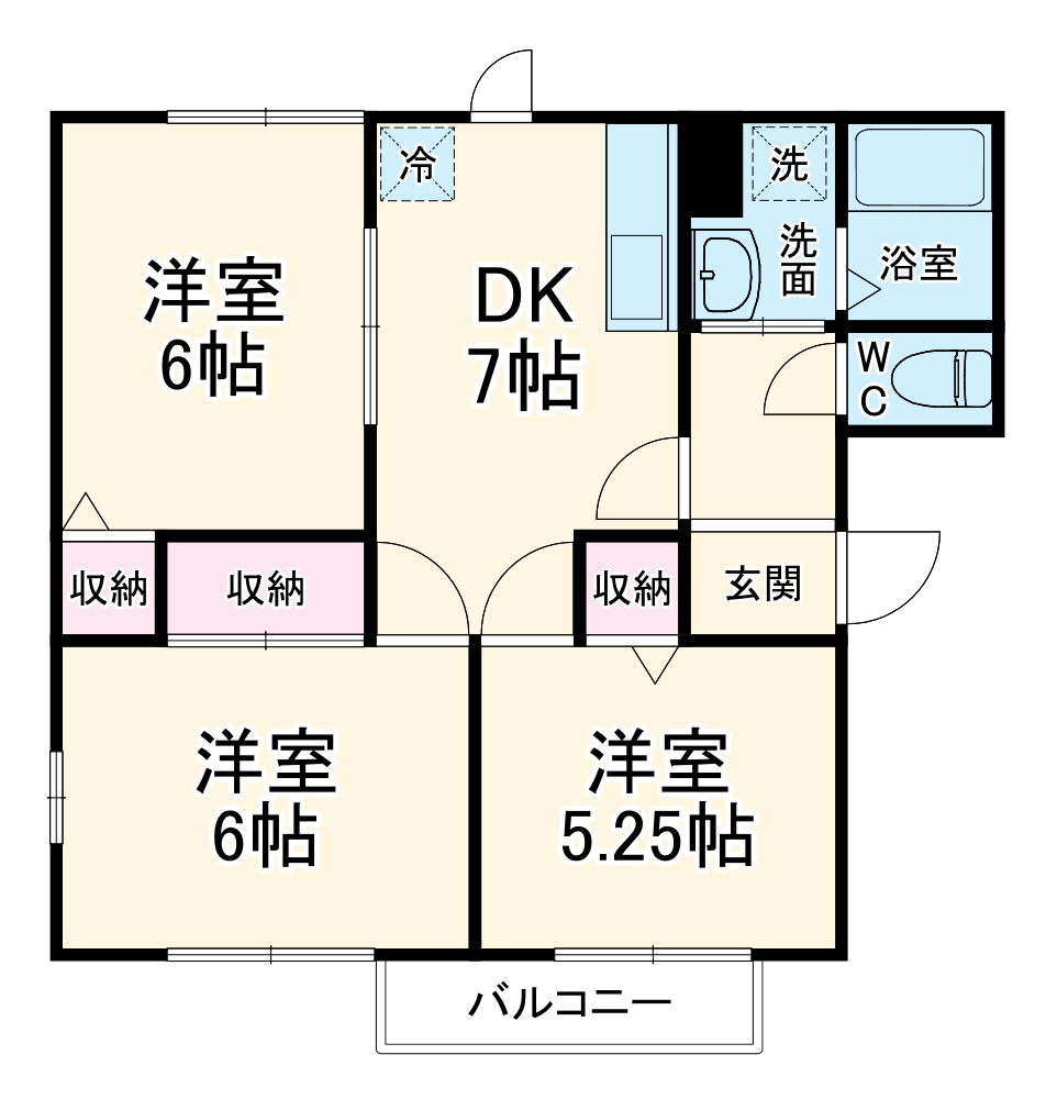 アビタシオン・プランスの間取り