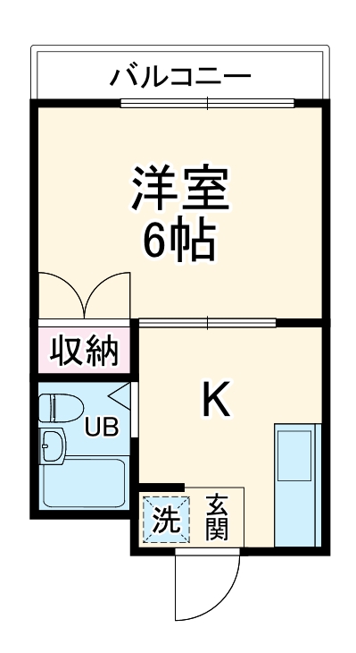 妙蓮寺コーポ・203号室の間取り