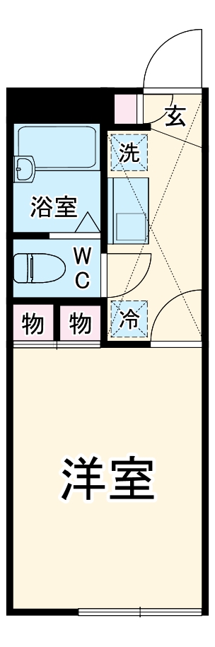 レオパレスしらさぎの間取り