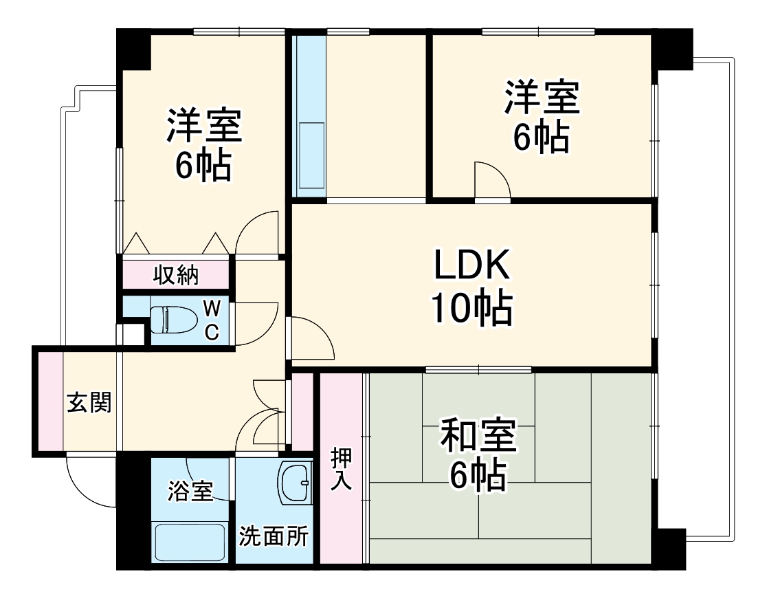 ランドマーク・一社の間取り