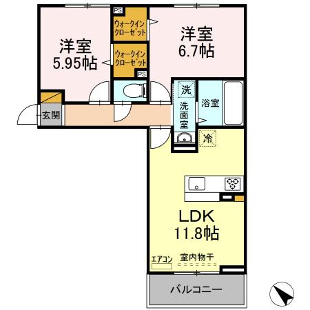 オテール・ロッシュⅠの間取り