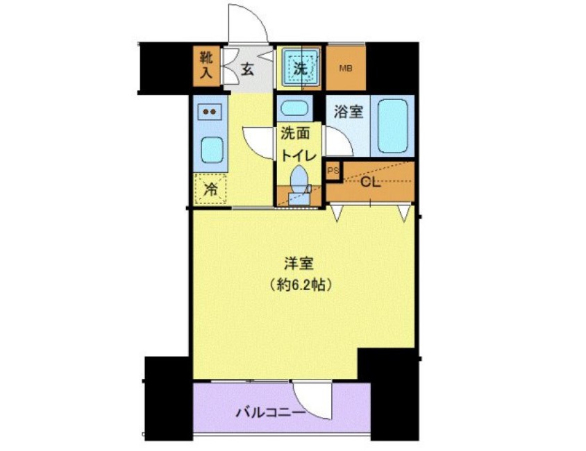 南大井の完工年月(2019年10月)築の賃貸マンションの間取り