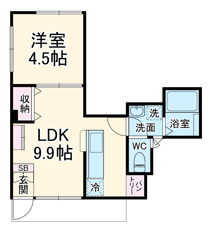 F NOIR二子の間取り