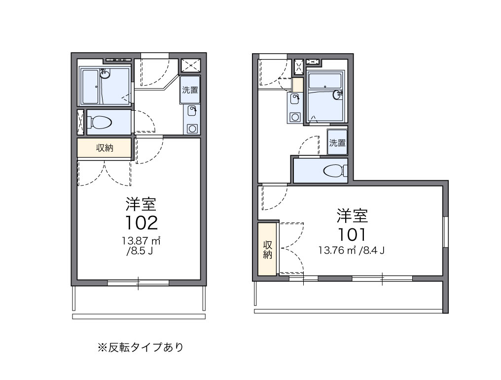 レオパレス中井町2の間取り