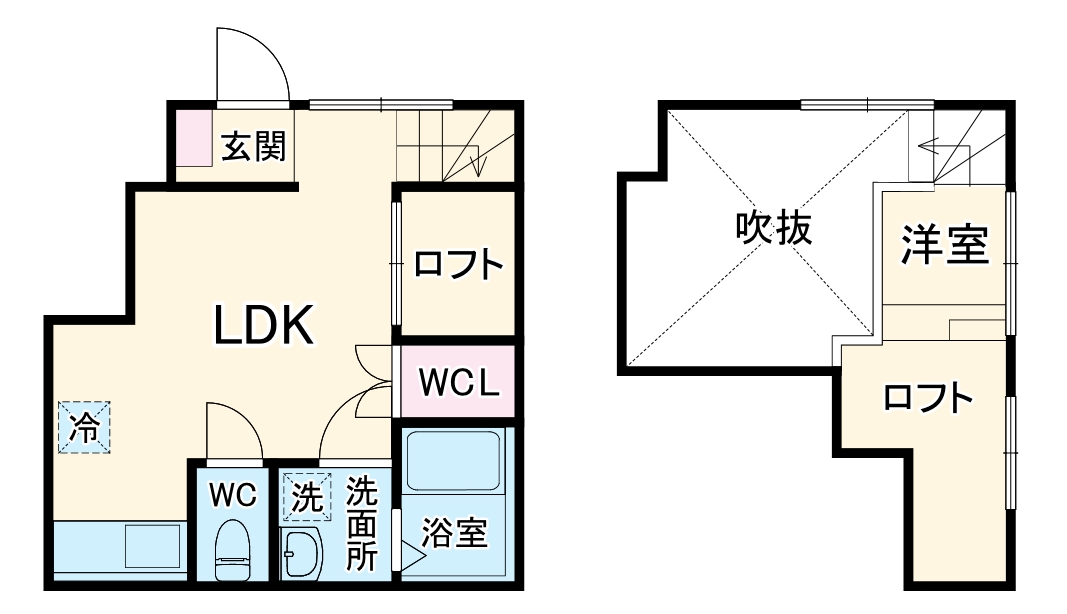 ラフェスタ志賀本通の間取り