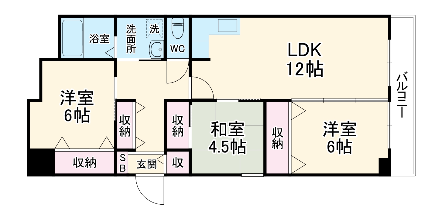 ゴールドハイツ五条の間取り