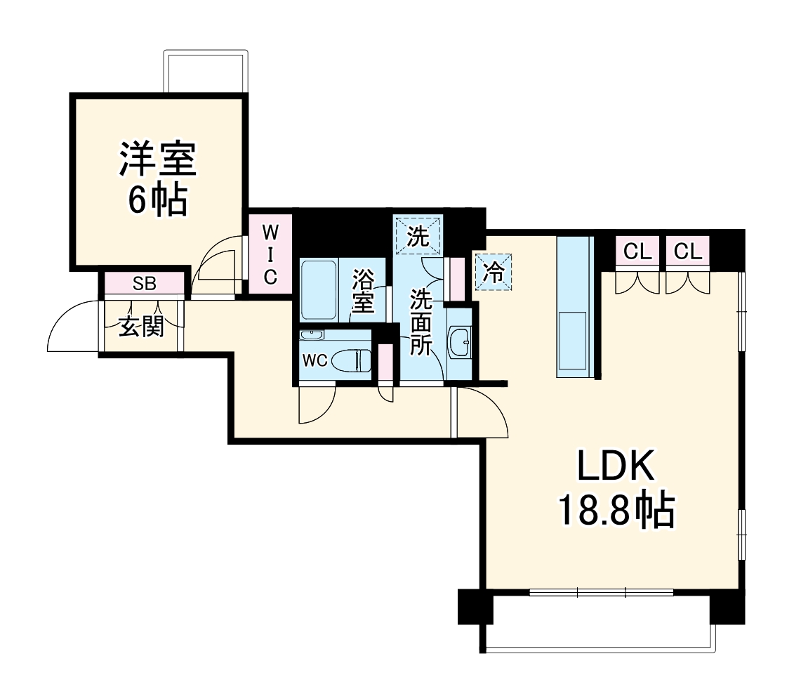 ジ・アーバネックス京都四条烏丸テラスの間取り
