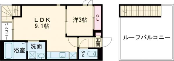GRANDTIC REIN EINS(ラインアインス)の間取り