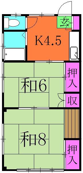 黒崎コーポの間取り