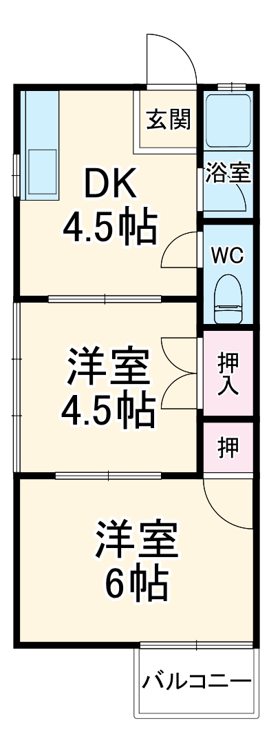 フォーブル内野の間取り