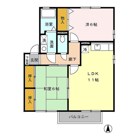 ニューセンチュリー Aの間取り