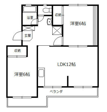 黒柳ハイツの間取り