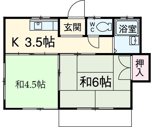 第二コーポナヅカの間取り
