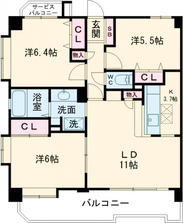 ローヤルシティ北赤羽の間取り
