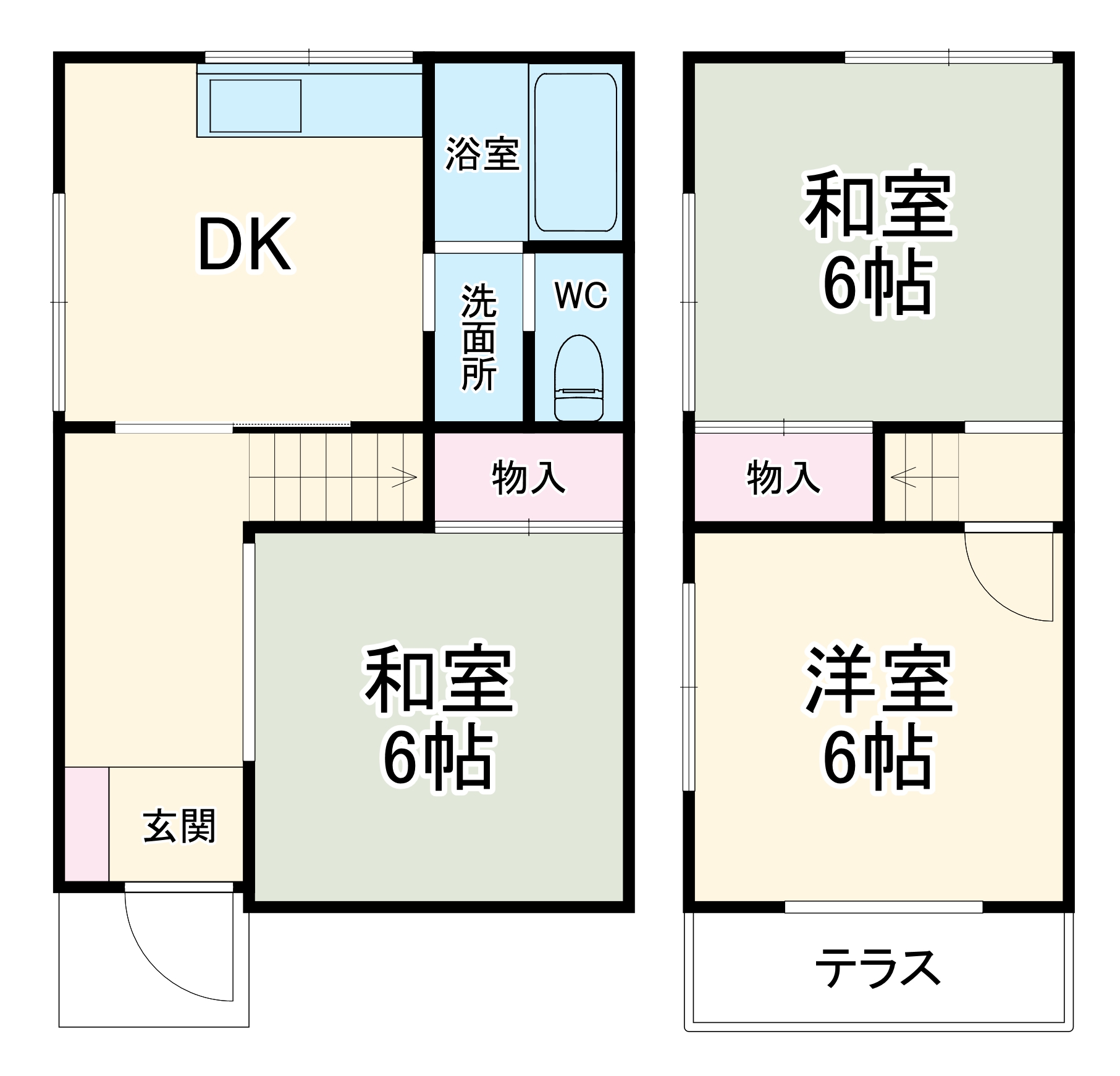 上作延貸家の間取り