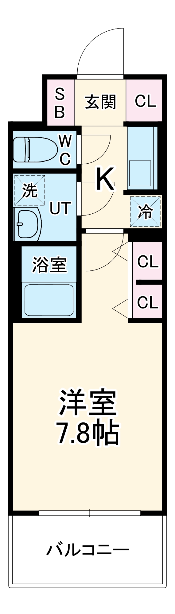 S-RESIDENCE桜本町awesomeの間取り