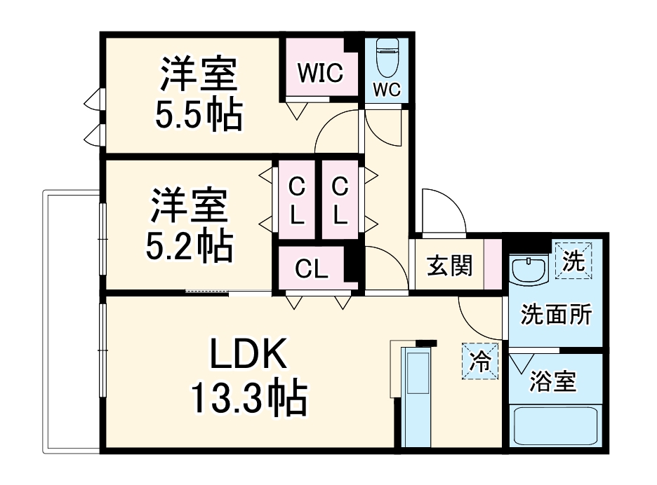ユアメゾン武蔵新城の間取り